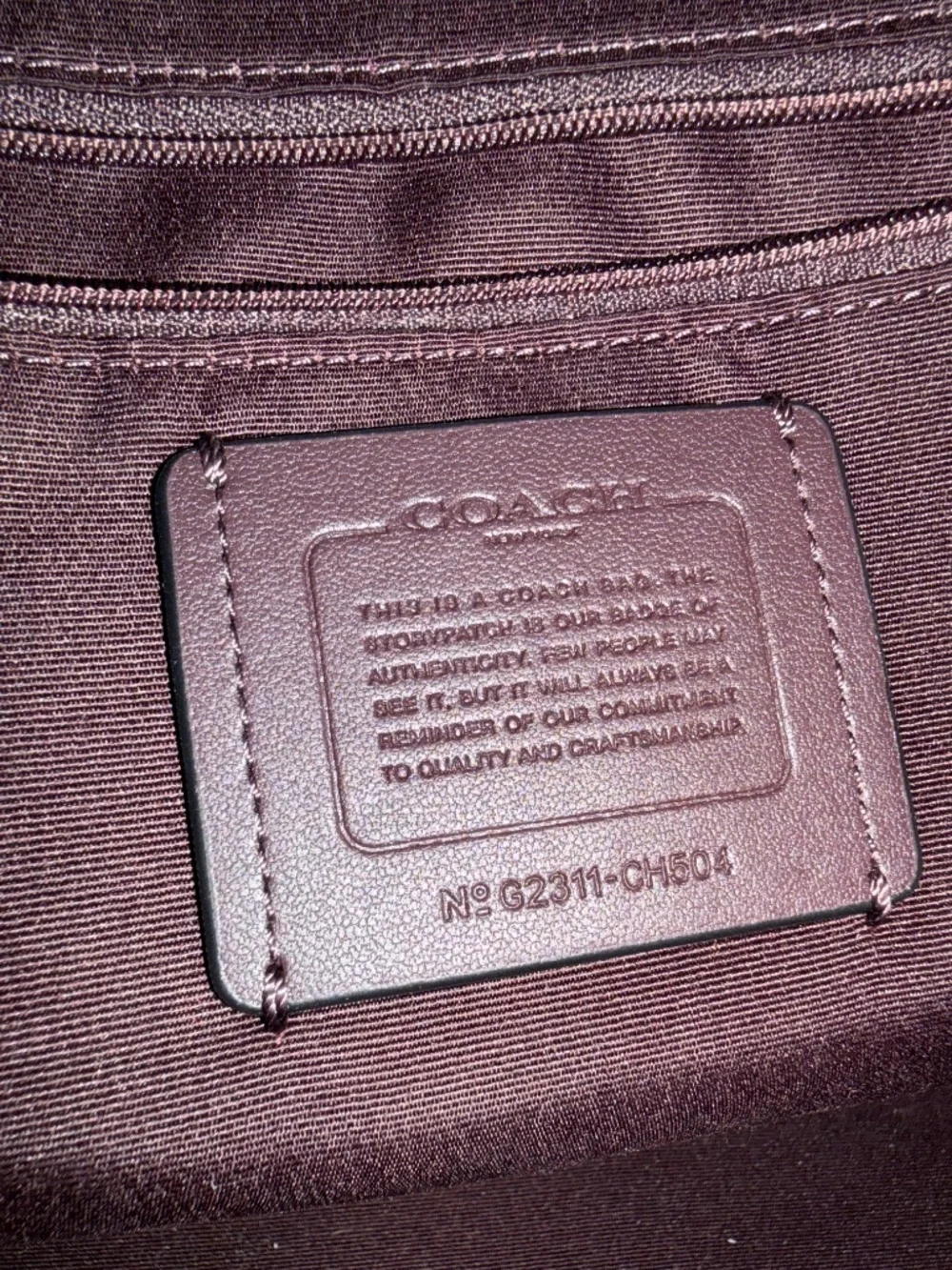 Coach tote — used once- like new